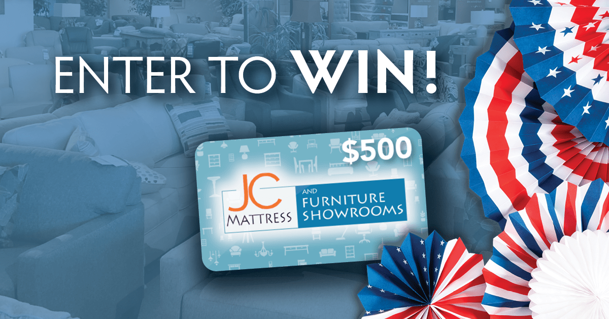 Promotional Giveaway JC Mattress & Furniture Showrooms